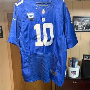 Blue Football Jersey with Number 10